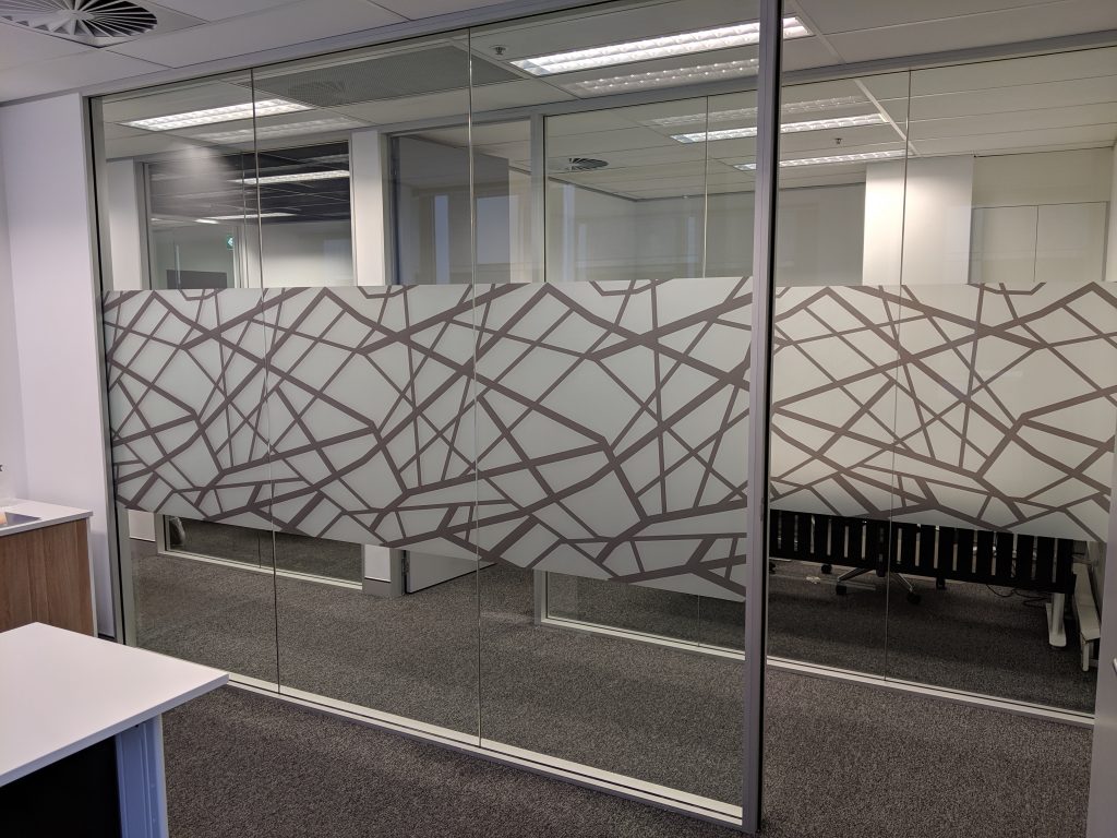 Geometric Frosted Glass Printing